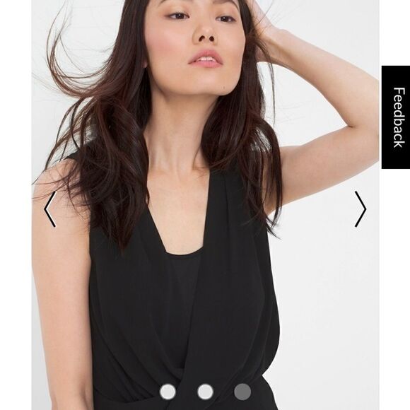 WHBM DRAPEY SURPLICE DRESSSTYLE: 570170001  - Picture 5 of 7